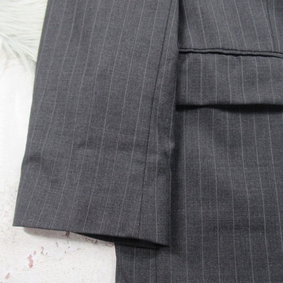 LAUREN RALPH LAUREN Gray Pinstripe Wool Blazer Suit Jacket Mens Size 42L - Picture 6 of 12